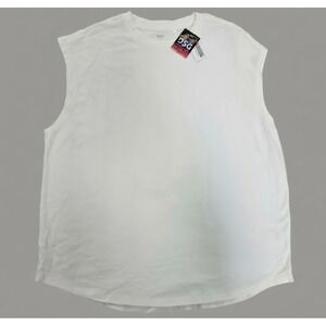DSG Twitch + Allison Mens XL White‎ Muscle Tee Sleeveless Cotton Shirt New